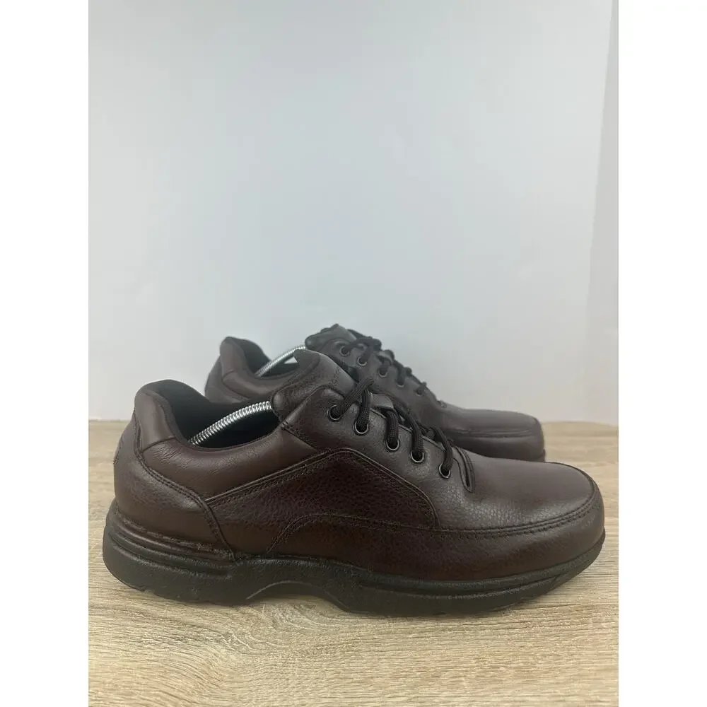 Rockport Men’s Brown Leather Oxford Walking Shoes US 13 EU 47.5 Comfort Lace Up